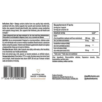 JSHealth Vitamins Hair and Energy Formula Hair Growth Vitamins | Hair Vitamins