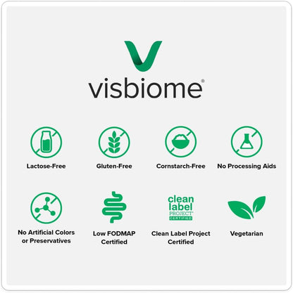 Visbiome® Advanced GI Care High Potency Probiotic, 450B CFU, 30 Packets | Original De Simone Formulation®, Multi-Strain, Refrigerated Probiotics, Low FODMAP Certified, Gluten-Free, Made in USA