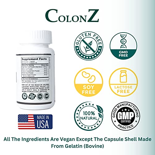 Dr. Dhoble’s Remedies ColonZ Colon Cleanser & Detox – Helps Occasional Constipation