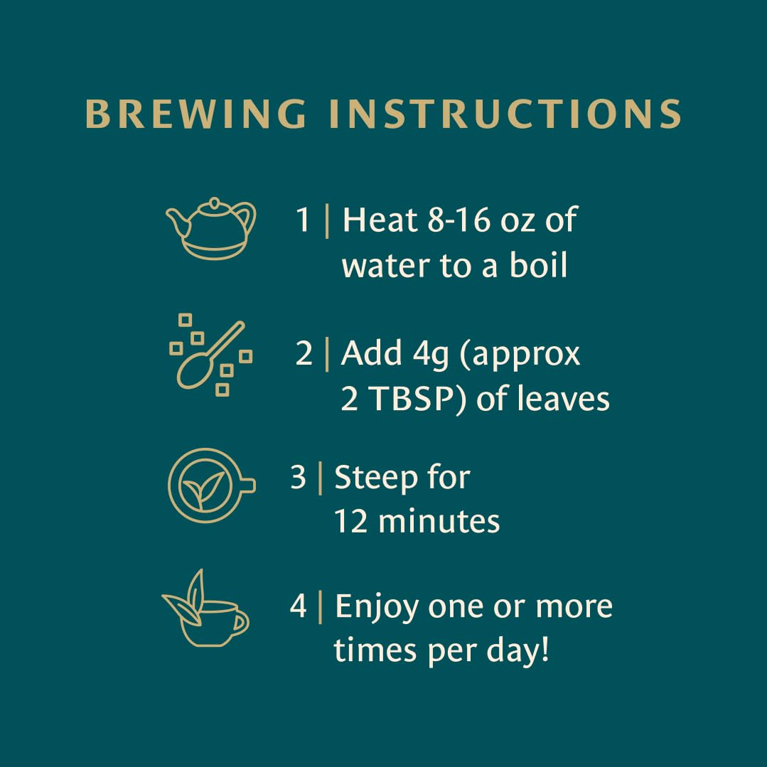 Healing Leaves, Longevity Blend Loose-Leaf Tea- 30 Servings | Biblically Inspired, 12 Fruit Tree Leaf Blend. Supports Digestion, Immune Function, Healthy Inflammation Response and Energy