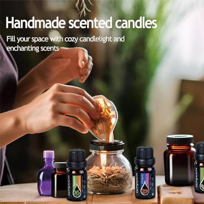 KMSCO Essential Oils Set -Top 16(0.33Fl Oz) Organic Plant Natural Fragrance Scents Blends Oil