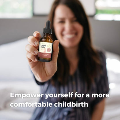 SPRIGS Active Labor, 1 Oz | Herbal Birth Support Tincture Supplement with Blue Cohosh, Red Raspberry Leaf & Motherwort Herb | Birthing Kit Essential to Help Healthy Contractions & Kick Start Delivery