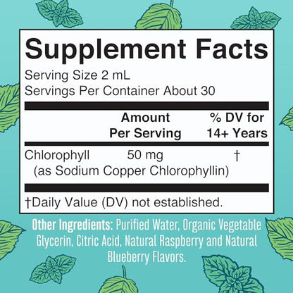 MaryRuth Organics Chlorophyll Liquid Drops, Clean Label Project Certified, Vegan