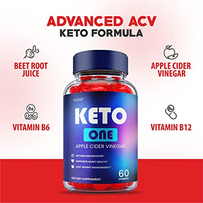 (2 Pack) Keto One Gummies Advanced - Official Formula, Vegan - Keto One Gummies