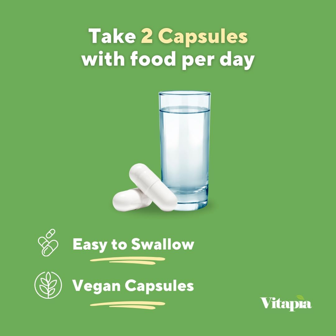 Vitapia Okra Extract - Heart Health, Antioxidant, Gut & Digestion, Wellness Support - 10:1 Ratio & 120 Veggie Capsules - Non-GMO, Gluten-Free, Vegan Supplement
