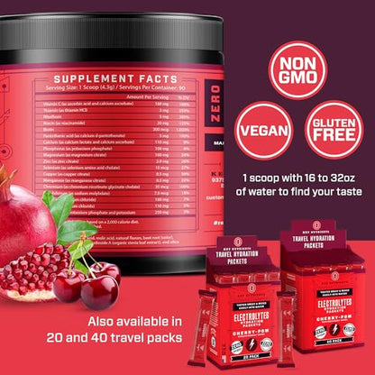 KEY NUTRIENTS Multivitamin Electrolytes Powder No Sugar - Sweet Cherry Pom Electroly