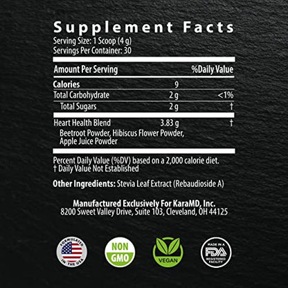 KaraMD UltraBeets - Beetroot Superfood Powder - Heart Health, Circulation & Energy