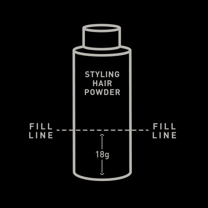 Brickell Men's Styling Hair Powder For Men, Creates Volume, Non-Greasy Texturizing Powder, With Rosehip, Rice Bran Oil, and Arrow Root Powder, 18g, Fragrance-Free