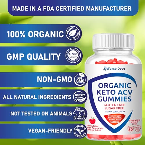 Organic Keto ACV Gummy Advanced Weight Loss - Gluten & Sugar Free Pro Active Rapid Belly