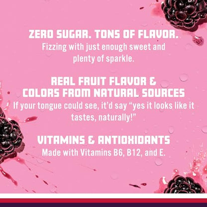 Sparkling Ice, Grape Raspberry Sparkling Water, Zero Sugar Flavored Water, with Vitamins