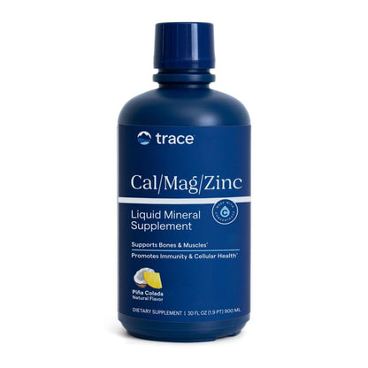 Trace Minerals Liquid Cal Mag Zinc with Vitamin D3, 30 fl oz, Strawberry