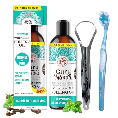GuruNanda Coconut Oil Pulling with 7 Essential Oils and Vitamin D3, E, K2 (Mickey D)