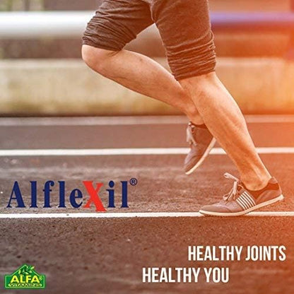 ALFA VITAMINS ALFLEXIL Glucosamine, Chondroitin & Collagen Supplement, Gluten Free, Supports Joints, Bones & Knees, Includes MSM & Hyaluronic Acid for Mobility & Joint Health, 120 Capsules