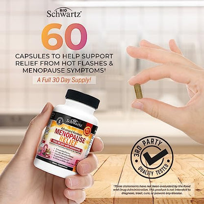 Herbal Menopause Relief for Women - Menopause Support for Mood & Hormone Balance