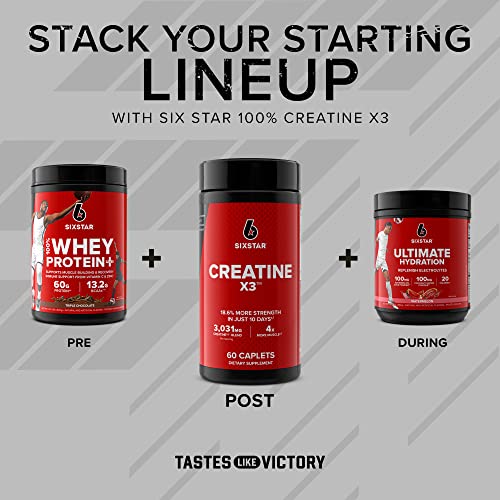 Six Star Creatine Pills Post Workout X3 Creatine Capsules | Creatine Monohydrate Blend