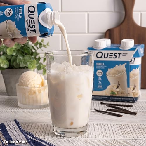 Quest Nutrition Vanilla Protein Shake, High Protein, Low Carb, Gluten Free, Keto Friendly