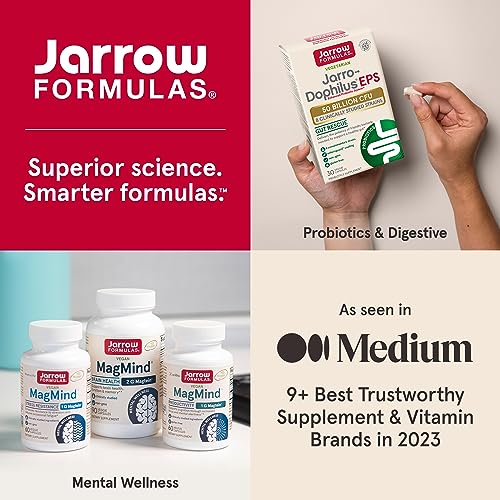 Jarrow Formulas, Jarro-Dophilus Prenatal Veggie Capsules, 6 Billion CFU, 30 Count (Pack of 12)