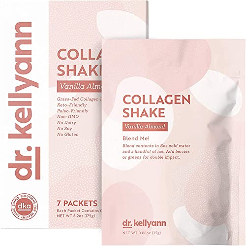 Dr. Kellyann Keto Vanilla Almond Shakes - 100% Grass Fed Collagen Protein by Bone