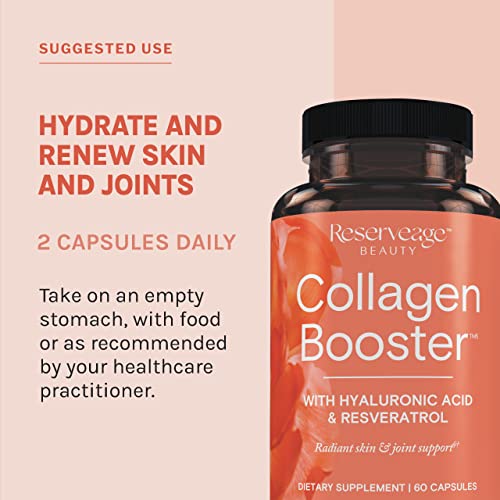 Reserveage Beauty, Collagen Booster, Collagen Supplement for Skin Care and Joint Health