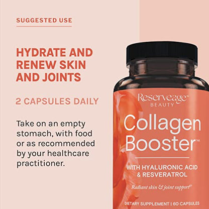 Reserveage Beauty, Collagen Booster, Collagen Supplement for Skin Care and Joint Health