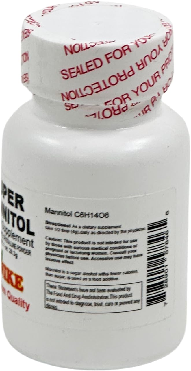Unike Nutra Mannitol Powder - Mannitol Sweetener, Sugar Substitute, Mannitol Supplement, Natural & Gluten Free, 4g per Servings, Premium Mannitol Powder, 1kg (2.2 lbs) (Pack of 1)