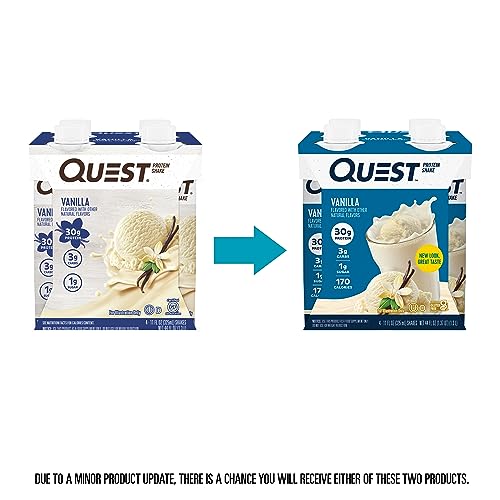 Quest Nutrition Vanilla Protein Shake, High Protein, Low Carb, Gluten Free, Keto Friendly