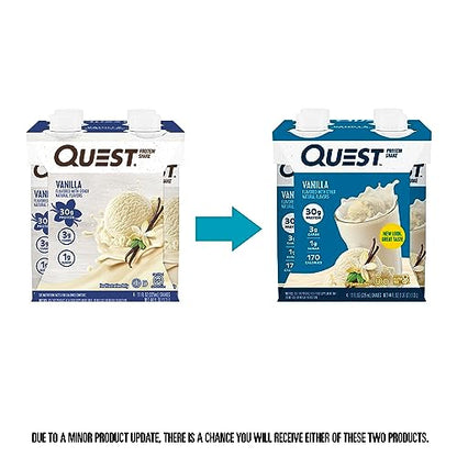 Quest Nutrition Vanilla Protein Shake, High Protein, Low Carb, Gluten Free, Keto Friendly