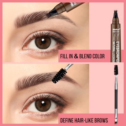 iMethod Microblading Eyebrow Pen - Eyebrow Pencil Magical Upgraded Eye Brow Pencils