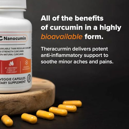 NanoCumin Theracurmin Supplement [1 Month Supply] Anti-Inflammatory, Supports Joint
