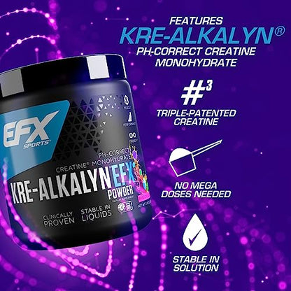 EFX Sports Kre-Alkalyn EFX Powder | pH Correct Creatine Monohydrate Powder Supple