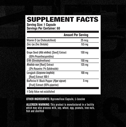 Jacked Factory Androsurge Estrogen Blocker & Testosterone Booster for Men -Grade Anti
