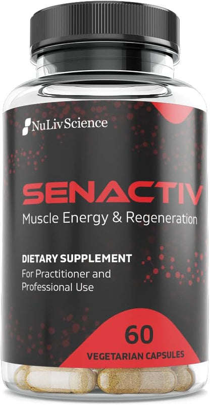 Senactiv, Senolytic Nutraceutical for Advanced Cellular Rejuvenation & Endurance Supplement. Clears Senescent Zombie Cells for Elite Workout Recovery, Stamina & Longevity, 60 Capsules