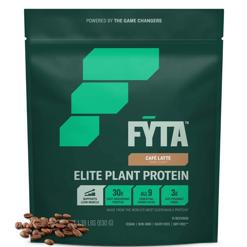 FYTA Vegan Protein Powder - Plant Based Protein Powder with Better Taste & Texture Than