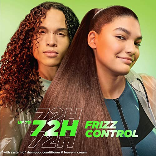 Garnier Fructis Sleek & Shine Leave-In Conditioning Cream for Frizzy, Dry Hair, Plant