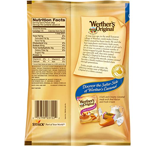 Werther's Original Sugar Free Hard Candies 1.46 Oz (3 Pack)