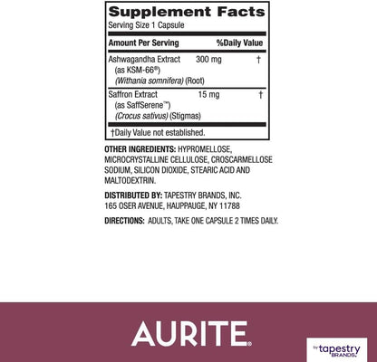 Saffron Ashwagandha & Saffron Supplement Bundle. Stress Management, Mood Support, Long-Term Memory, Vegetarian Friendly, Non-GMO, Gluten-Free, Soy-Free