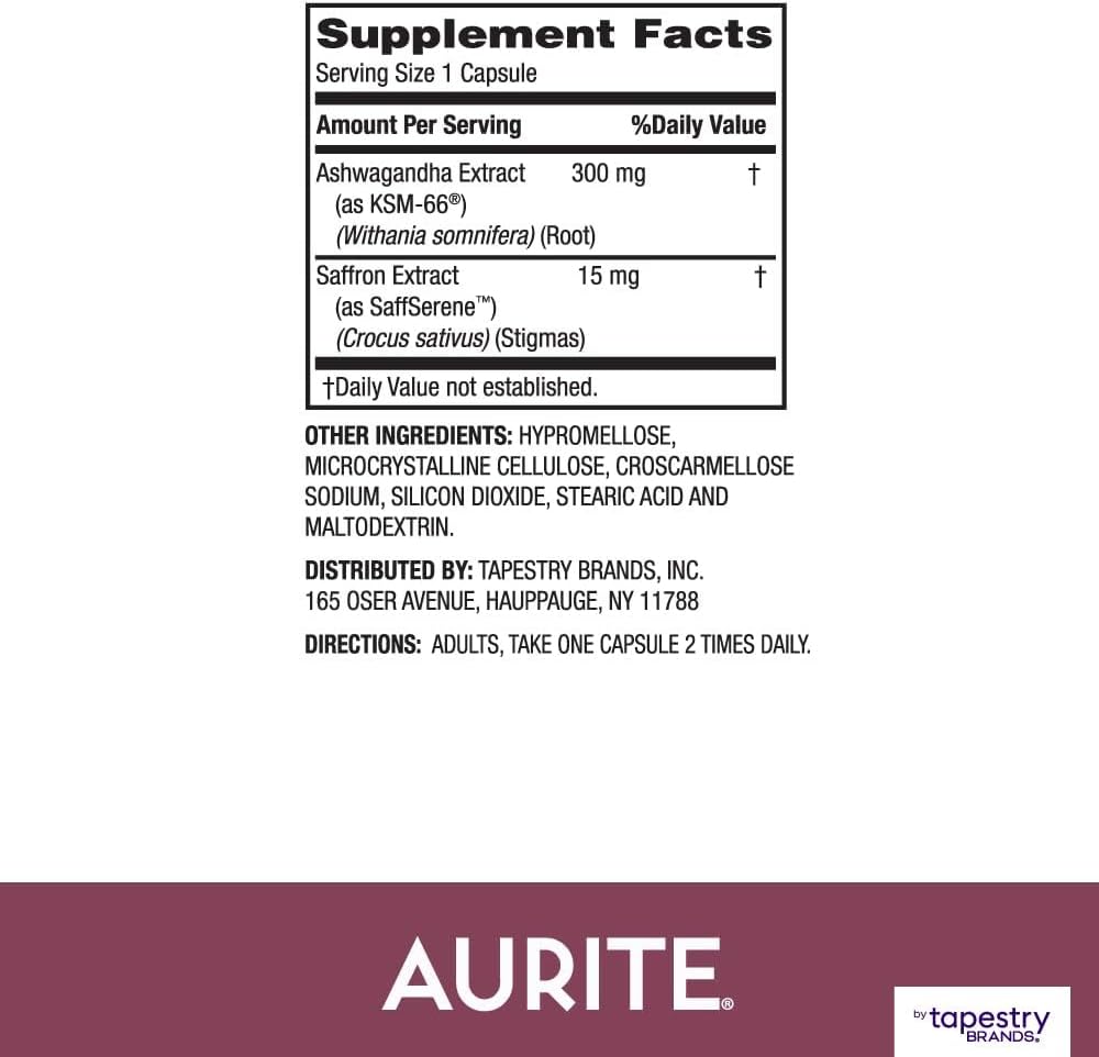 Saffron Ashwagandha & Saffron Supplement Bundle | Stress Management, Mood Support, Long-Term Memory. Vegetarian Friendly, Non-GMO, Gluten-Free, Soy-Free