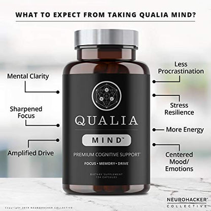 NEUROHACKER COLLECTIVE Qualia Mind Nootropics, Top Brain Supplement Capsule