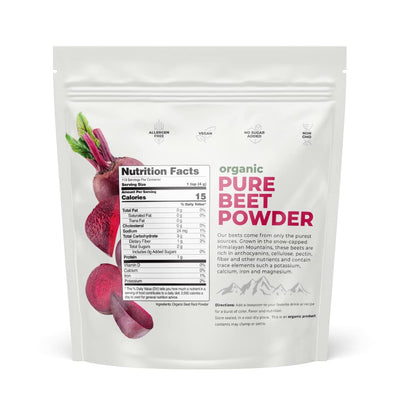 Nations Nutrition Pure Beet Root Powder Organic - Nitric Oxide Circulation Superfood