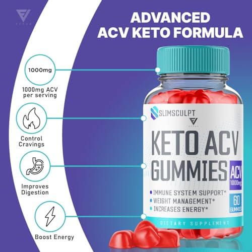 Slimsculpt Keto ACV Gummies Advanced Weight Loss, Slim Sculpt Keto + ACV Apple Cider