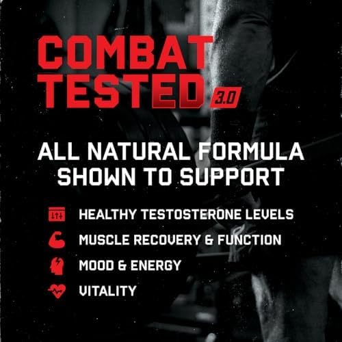 Jocko Fuel Test Booster for Men - Natural Endurance, Stamina, & Strength Booster - Muscle Builder for Men with Ginger Root, Shilajit, & Tongkat Ali, 120ct (30 Servings)