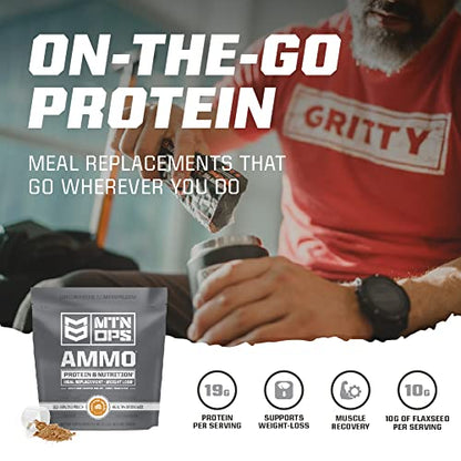 MTN OPS Ammo Protein Powder Meal Replacement Shake for Lean Muscle Building