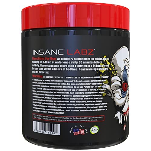 Psychotic, and Insane Veinz, Pre Workout Stack (Fruit Punch)