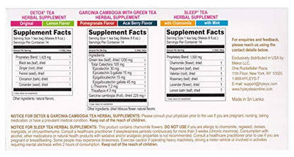 Hyleys Detox Tea 14 Days Kit - 42 Tea Bags - Herbal Supplement - Mother's Mother's Day