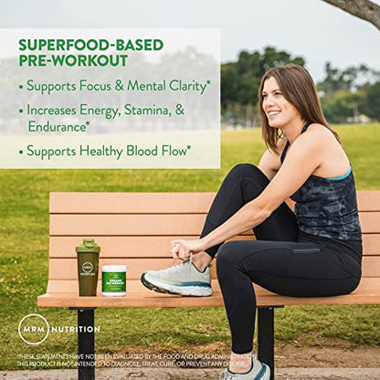 MRM Nutrition Organic Pre-Workout Powder | Black Cherry Flavored | Superfoods
