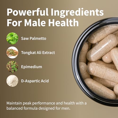 Snap Supplements Nitric Oxide Booster + Testo Booster Supplement Bundle for Men, 90 Vegetarian Capsules Each