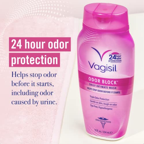 Vagisil Feminine Wash for Intimate Area Hygiene, Odor Block, Gynecologist Tested