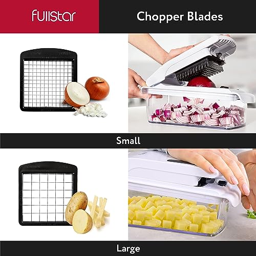Fullstar Vegetable Chopper - Spiralizer Vegetable Slicer - Onion Chopper with Container