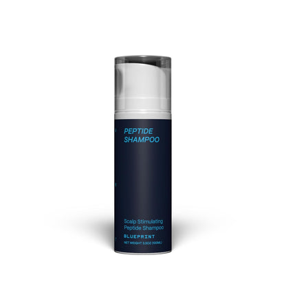 Blueprint Bryan Johnson Peptide Shampoo – 8-Peptide Scalp Treatment with VEGF, Caffeine, Menthol & Arginine – Fragrance-Free & Gentle Formula for Fuller-Looking, Stronger Hair (3.5oz)
