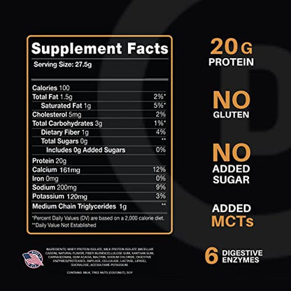 Devotion Nutrition Protein Powder Blend | Gluten Free, Keto Friendly, No Added Sugars